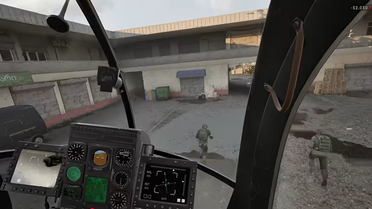 WARDOGS helicopter landing approach frame